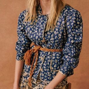 Sezane Jasper Jacket in Cara print